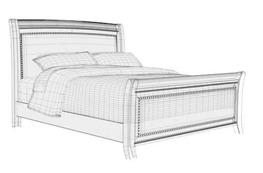 Wireframe Input for Furniture Render | iSculptor